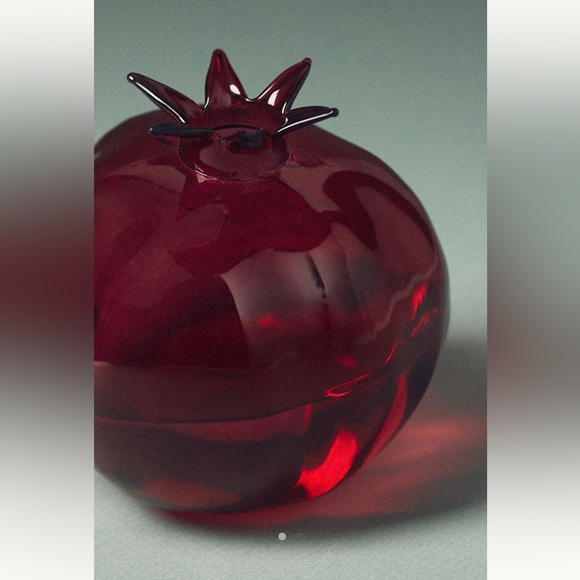 Anthropologie Pomegranate Harvest Glass Bud Vase - Picture 15 of 15